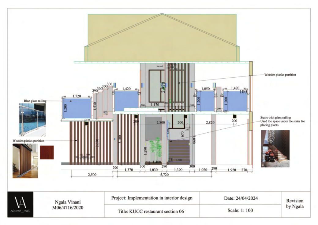 Restaurant Space Drawing Image