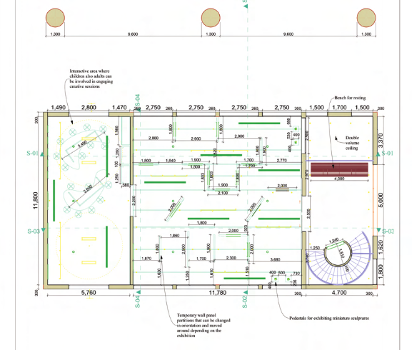 Art Gallery Space Floor Plans